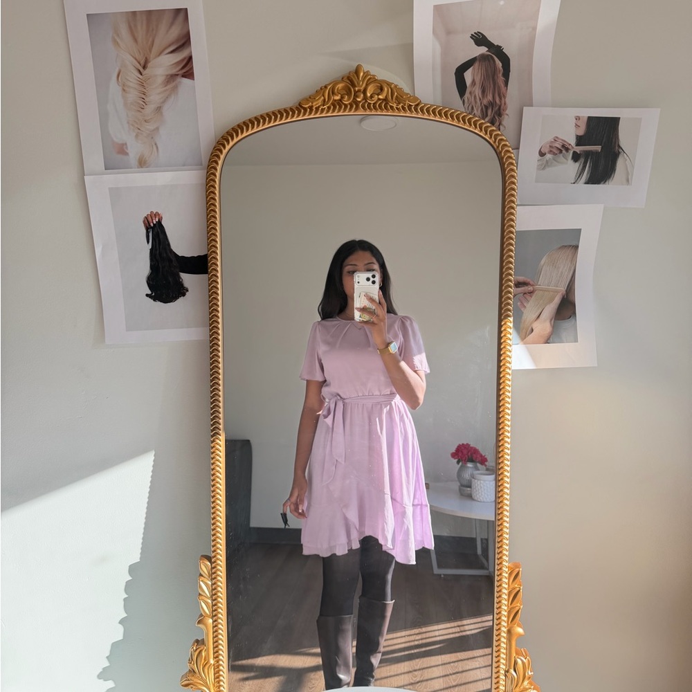 Light Pink Short Sleeve Dress